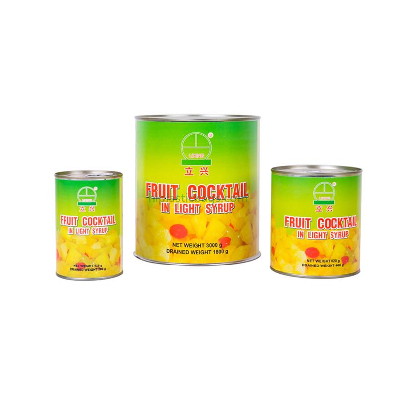 canned fruit cocktail